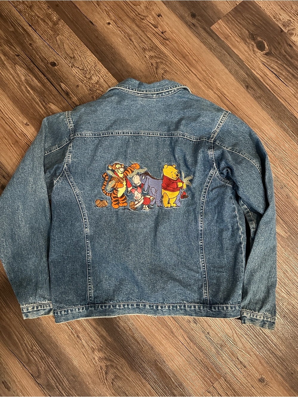 Vintage Winnie the Pooh Light Blue Denim Jacket - Picture 2 of 3